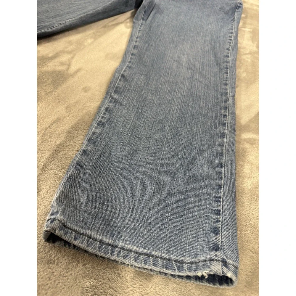 Lee Womens Jeans 16 Short Relaxed Straight Leg High‎ Rise Stretch Light Wash